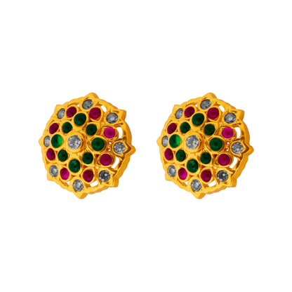 Gilded Radiance Chakra Stud